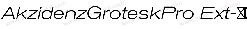 AkzidenzGroteskPro Ext字体转换